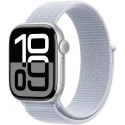 "Watch Series 10 GPS 42mm Silver Aluminium Case with Blue Cloud Sport Loop"