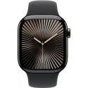"APPLE Watch Series 10 GPS + Cellular 42mm Slate Titanium Case with Black Sport Band - S/M"