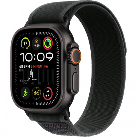 "APPLE Watch Ultra 2 GPS + Cellular 49mm Black Titanium Case with Black Trail Loop - S/M"