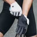Rockbros sports gloves full spring-summer size S - white and black