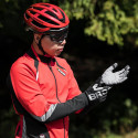 Rockbros cycling gloves, insulated, long, size: M - black and gray