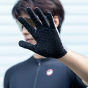 Rockbros Breathable Full Finger Cycling Gloves, Size: L - Gray