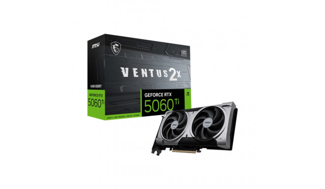 MSI GeForce RTX 5060 Ti Ventus 2X OC Plus 16GB GDDR7 DLSS4 graafikakaart