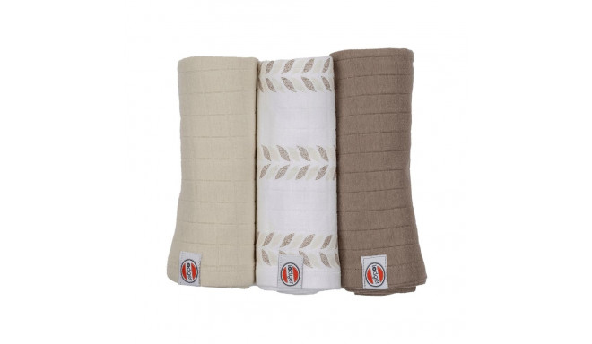 New! Lodger Swadler Solid Matcha cotton diaper Birch 70x70 cm 3pcs. SWM 093