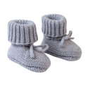 Lodger Slipper Folklore Merino wool slippers Drizzle 0-6m SLM 629_0-6