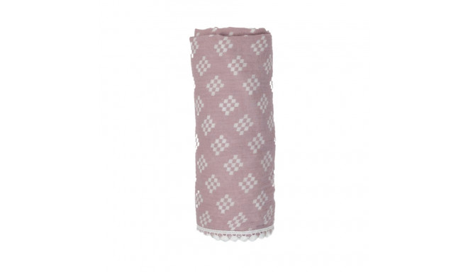 Lodger Swaddle Tribe Muslin cotton diaper 120x120 cm Rose SWT 107