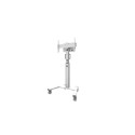 NEOMOUNTS BY NEWSTAR SELECT MOBILE DISPLAY FLOOR STAND (32-75") 10 CM. WHEELS WHITE