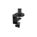 NEOMOUNTS SCREEN DESK MOUNT FOR TWO SCREENS BLACK (CLAMP+GROMMET)
