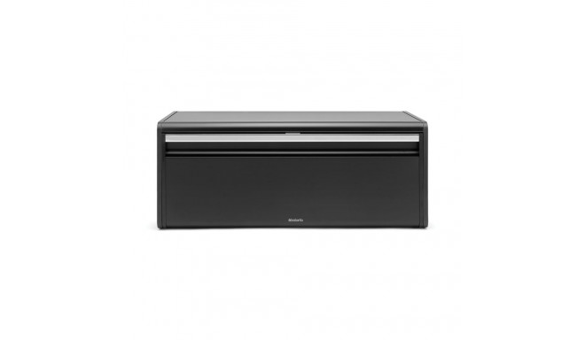 BRABANTIA rectangular bread box Fall Front Matt Black 333484