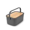 BRABANTIA bread box Dark Gray 128264