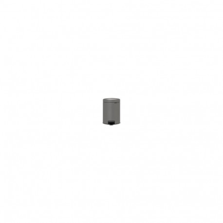 BRABANTIA waste bin with pedal NewIcon 5L Mineral Concrete Grey 126284