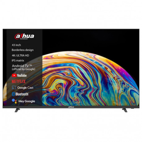 DAHUA 43" 4K/Smart 3840x2160 juhtmevaba LAN Bluetooth Android teler must DHI-LTV43-SD400