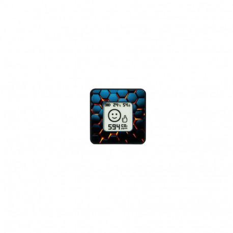 AIRVALENT home air quality sensor Black/Hexagons 4751044060401