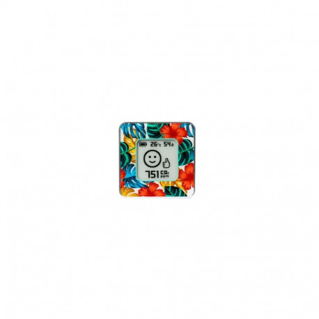 AIRVALENT home air quality sensor Silver/Tropical
