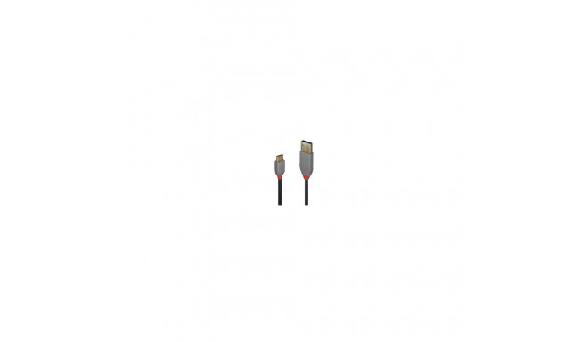 Lindy USB 2.0 Typ A ja C kaabel Anthra Line 2m
