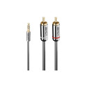 Lindy audiokaabel phono 3.5mm Cromo line 0.5m