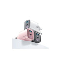 USAMS CC229 30W GaNUSB-C/USB-A kiirlaadija XC seeria valge CC229TC02
