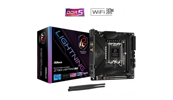 ASRock | Z790I LIGHTNING WIFI | Processor family Intel | Processor socket LGA1700 | DDR5 | Supported