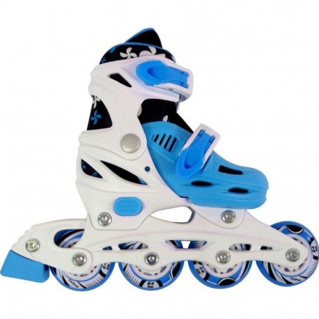 Enero 4in1 roller skates with replaceable runner, adjustable, blue, size 31-33