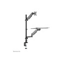 NEOMOUNTS DESK MOUNTED SIT-STAND WORKSTATION (SCREEN KEYBOARD & MOUSE)