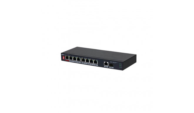 Switch DAHUA PFS3110-8ET1GT1GF-96 lauaarvuti/alus 8x10Base-T / 100Base-TX 1x10Base-T / 100Base-TX / 