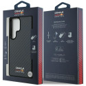 Red Bull päris süsinikkiust läikiva logoga MagSafe ümbris Samsung Galaxy S25 Ultra must