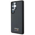 Red Bull Real Carbon Fiber Shiny Logo MagSafe Case for Samsung Galaxy S25 Ultra Black