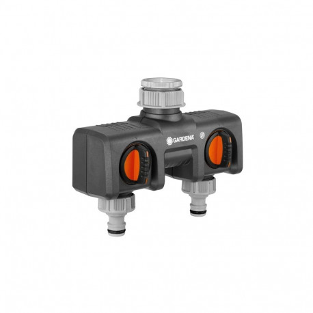 2-channel water distributor with valves GARDENA 08193-24