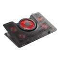 GENESIS Sülearvuti jahutusalus, OXID 550 15.6-17.3 5 VENTILAATORIT, LED VALGUS, 1 USB | Genesis | Sü
