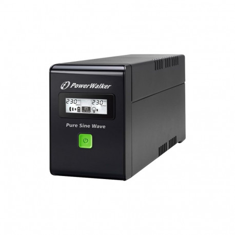 POWERWALK VI 600 SW FR Power Walker line-interactive UPS 600VA 2x PL 230V, puhas siinus, RJ11/RJ45, 