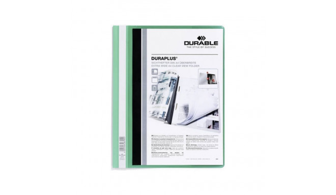 Kiirköitja A4 DURABLE Duraplus esikaane taskuga roheline
