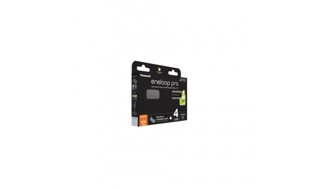 laetavad akud PANASONIC ENELOOP PRO AAA 930 mAh 4 tk + karp (BK-4HCDE/4CP+CASE)