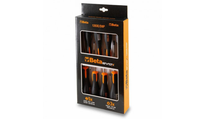 Beta kruvikeerajate komplekt 1203E/D8P 8pcs