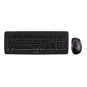 CHERRY DW 5100 klaviatuur Hiir kaasas Universaalne RF juhtmevaba QWERTZ Saksa Must