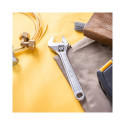Reguleeritav mutrivõtja 8" Deli Tools EDL008A (hõbedane)