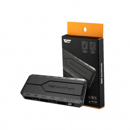 Fan control box for computer Darkflash RC2 RGB PWM + remote controller (black)