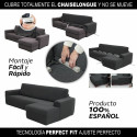 Atpūtas krēsla pārvalks ar īsu labo roku Sofaskins NIAGARA 210 - 340 cm - Zaļš