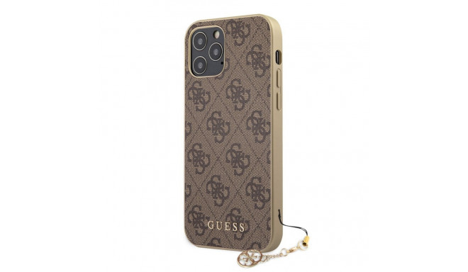 Guess - Guess 4G Charm Case for iPhone 12 Pro Max 6.7 Brown