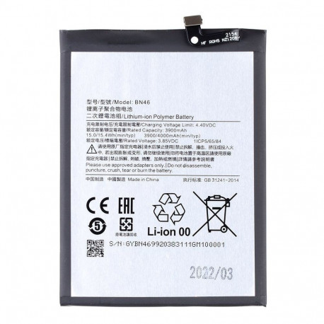 - BN46 Xiaomi Battery 4000mAh (OEM)