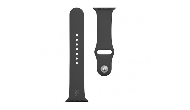 Tactical - Tactical 456 Silicon Strap for Apple Watch 1/2/3/4/5/6/7/8/9/SE 38/40/41mm Black