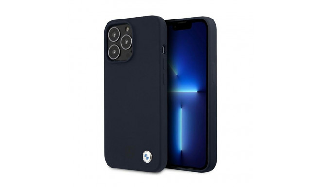 BMW Silicone Signature Logo - Etui iPhone 13 Pro Max (granatowy)