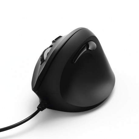 Hiir Hama EMC-500 Vertical Ergonomic Mouse, USB-kaabel, 6 Buttons, black/must ergonoomiline vertikaa