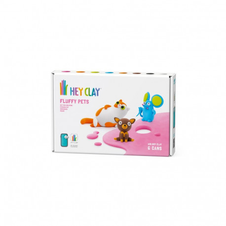HEY CLAY voolimismass Karvased loomad 6 tk