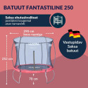HUDORA batuut Fantastiline 250 - vastupidav Saksa kvaliteet