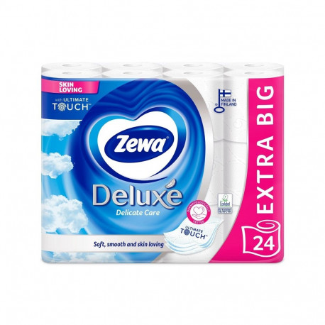 Zewa Deluxe valge 3-kihiline WC-paber 24 tk
