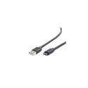 Gembird USB-A/USB-C, 1m USB cable USB 2.0 USB A USB C Black