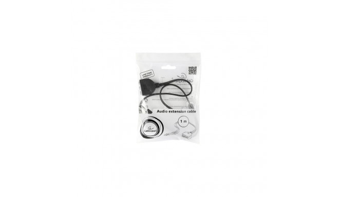 Gembird CC-MIC-1 audio cable 1 m 2 x 3.5mm 3 x 3.5mm Black