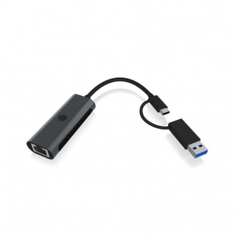 ICY BOX IB-LAN301-C3 USB Type-C / Type-A to LAN