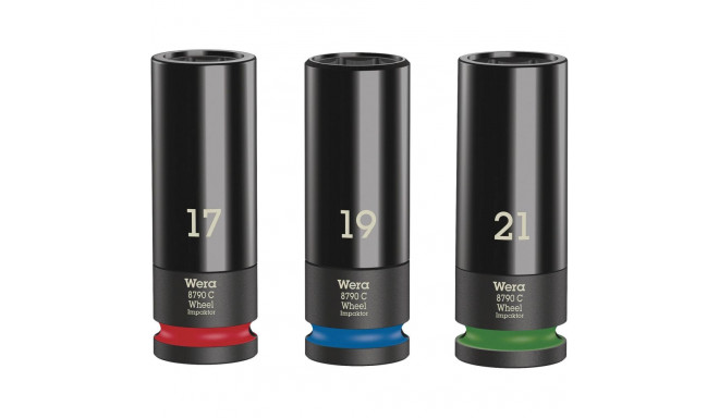 WERA Wheel Impaktor C Set 1 padrunikomplekt, 1/2 tolline drive