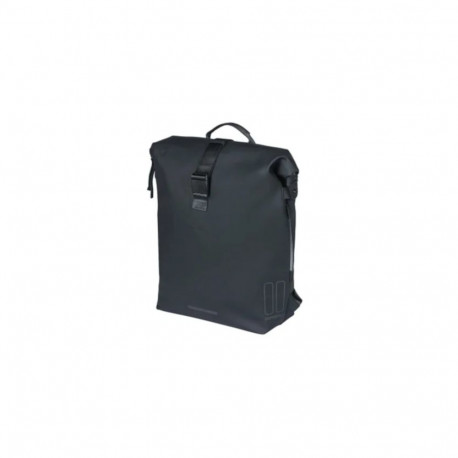 Seljakott pakiraamikinnitusega BASIL SoHo Nordlicht, 17 L, LED, must